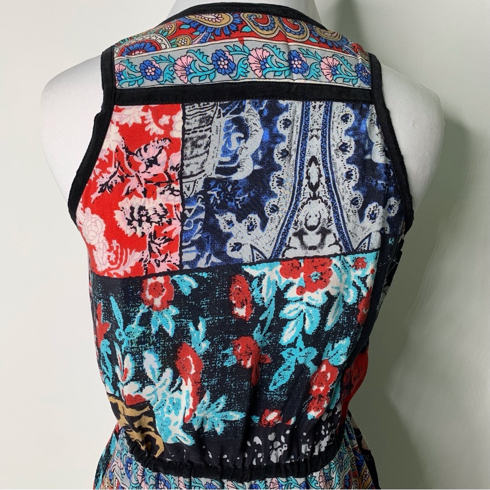 Tolani Women's Multicolor Boho Patchwork Sleevele… - image 6